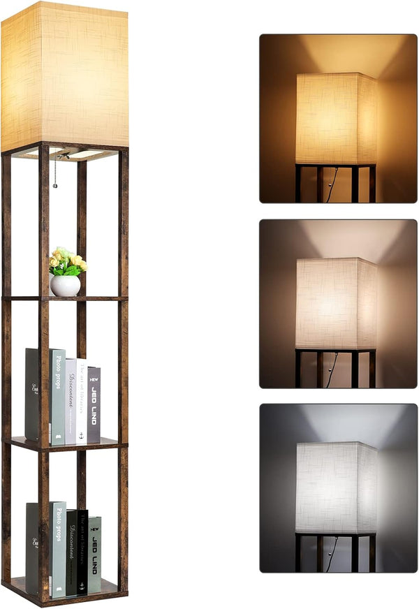 RUNTOP Shelf Lamp – 3 Color Temperatures, Narrow Design, Built-in Storage